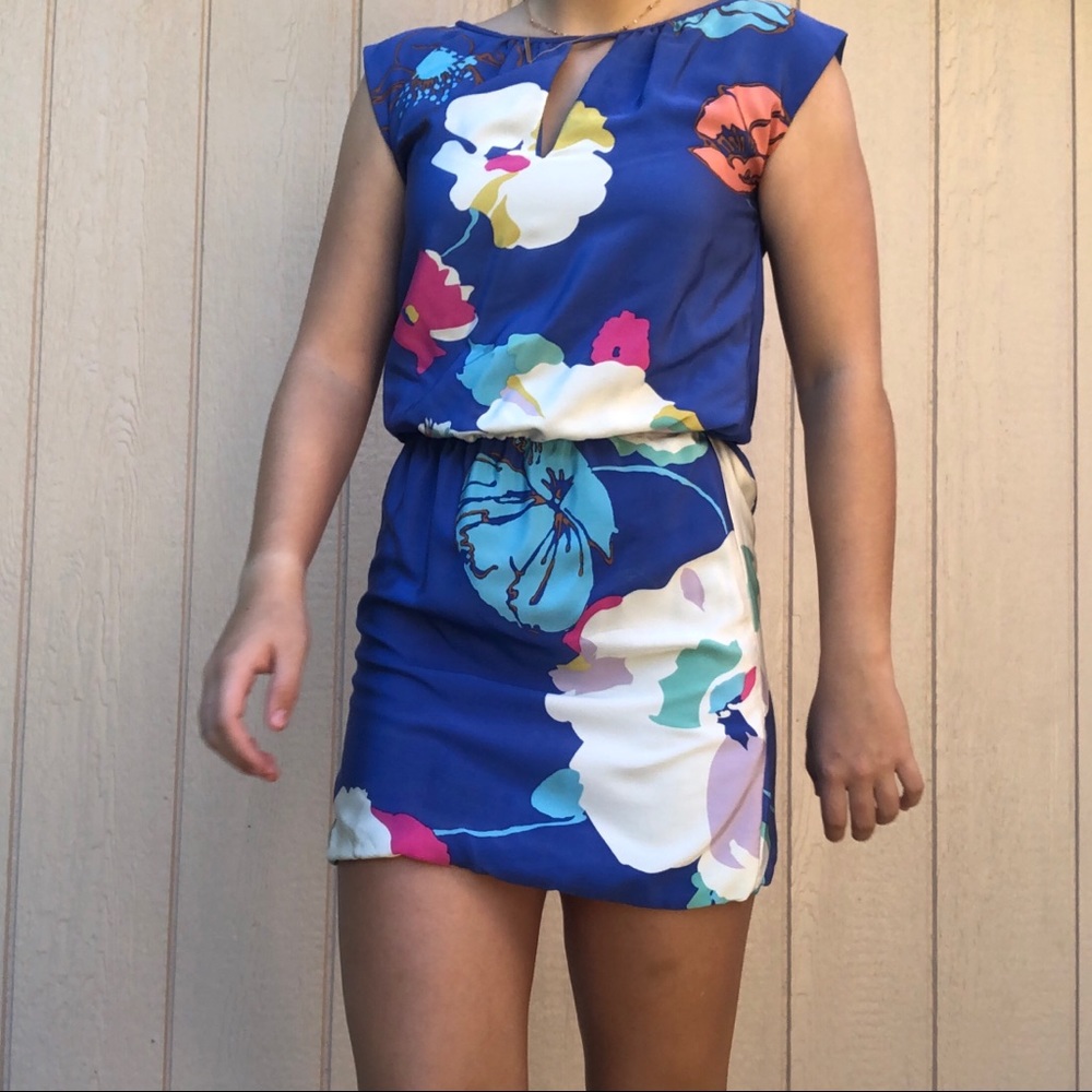 Designer Flower Mini Dress